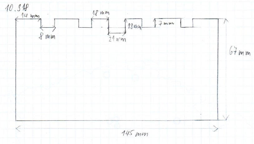 Gumová podložka zvedáku 145 x 67 mm
