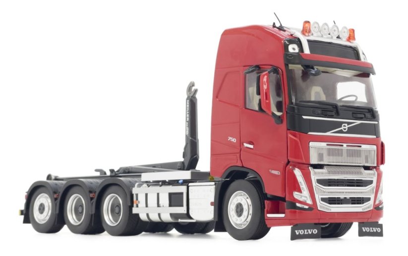 Model nosiče kontejnerů Volvo FH5 Meiller Červený 1 32 MarGe