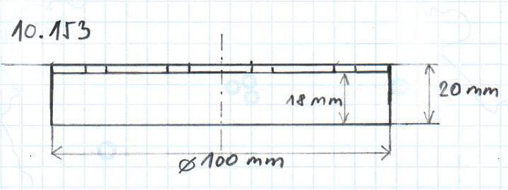 Gumová podložka zvedáku 100x20 mm