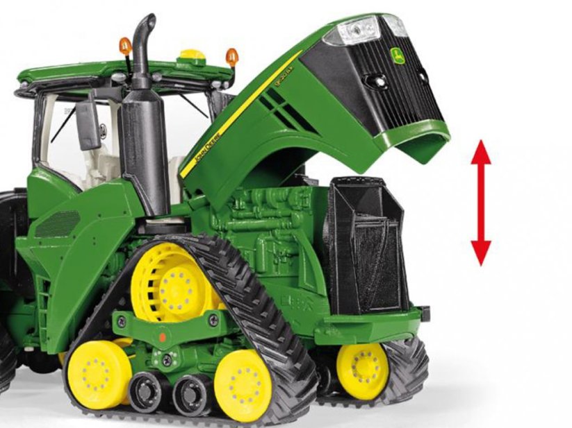 Model traktoru John Deere 9620RX Pásový Wiking v kloubovém provedení s otevíracím krytem kapoty