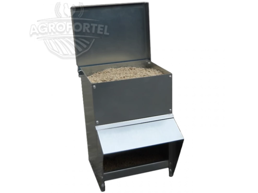 Kovové násypné krmítko 14 kg