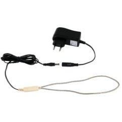 Vyhřívací topný kabel 12 V / 5W s adaptérem, nerezové opletení