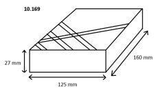 Gumová podložka zvedáku 160x125x30 mm