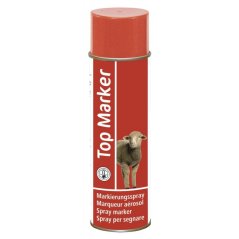 Značkovací sprej na ovce TopMarker 500 ml, červený Značkovací sprej na ovce TopMarker 500 ml, červený