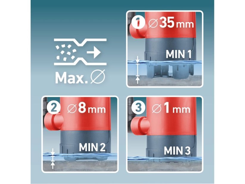 EXTOL PREMIUM čerpadlo na znečištěnou vodu 3v1, 900W, 13000l/h