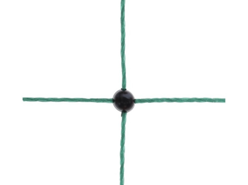 Síť premium vodivá pro drůbež 122 cm, 50 m, zelená kvalitní spoje sítě