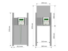 Komplet automatického otevírání a zavírání kurníku JOSTechnik HK-Bat 23x34 R