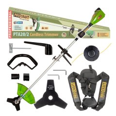 304 aku krovinorez procraft pta202 bez akumulatoru a nabijecky pta202