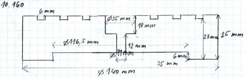 Gumová podložka zvedáku 140x25mm 10.160